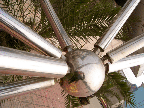 额尔古纳不锈钢螺栓球网架